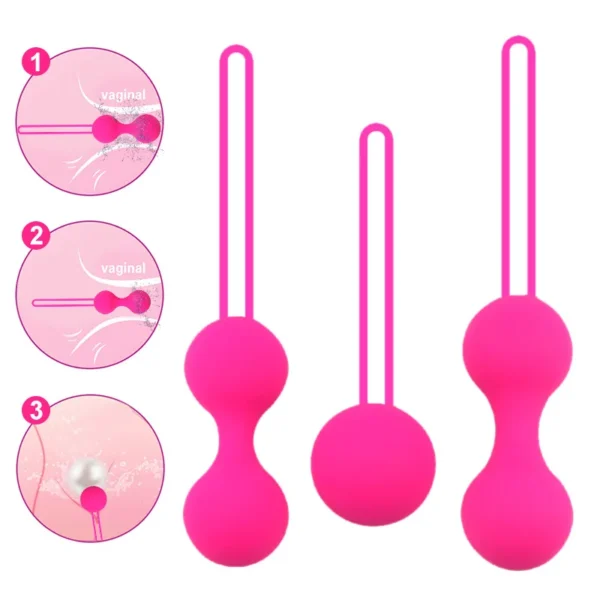Kegel Vagina Balls Tighten Vagina Muscle Balls Kegel Trainer for Women Pelvic Floor Muscles Strengthen Adult Silicone Sex Toys - Image 2