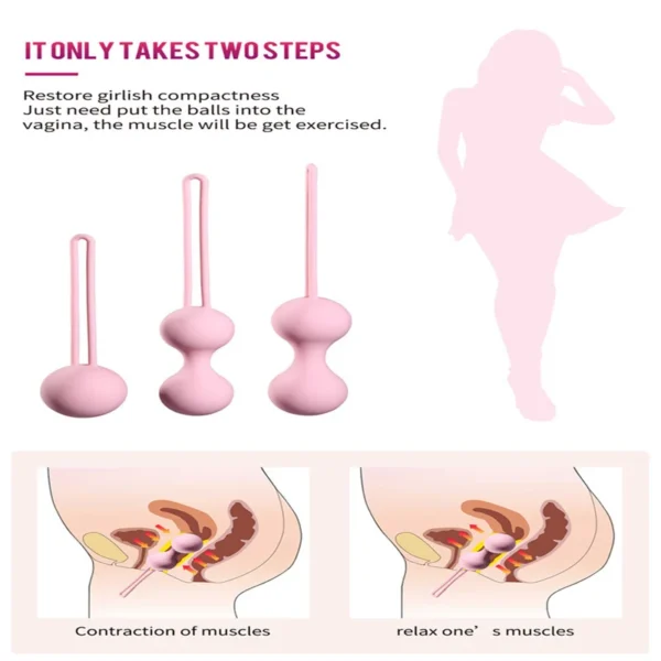 Set Safe Smart Ball Kegel Ball Ben Wa Ball Vagina Tighten Exercise Machine Vaginal Geisha Ball Sex Toys for Women - Image 4