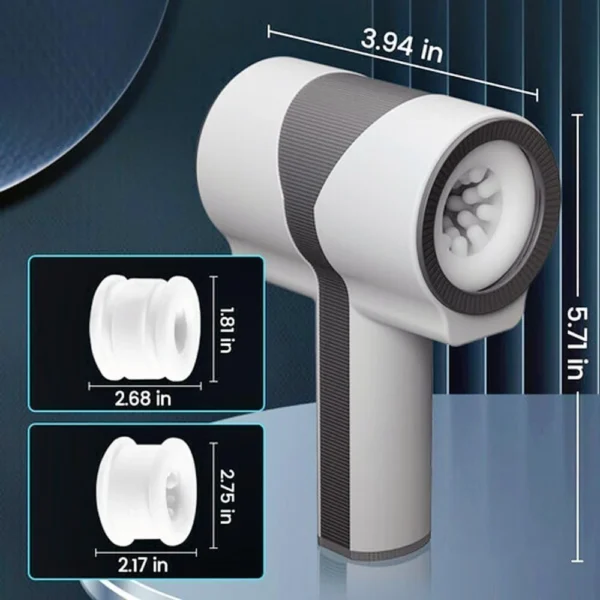 Male Masturbation Cup Handle Design Dual-sleeve Automatic Telescopic Rotating Vibrating Blowjob Sex Toys Penis Stroker For Men - Image 6
