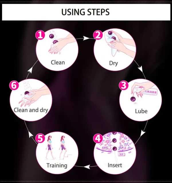 Kegel Ball Vagina ball for women Tight Exercise Ben sex toys for women Wa Geisha Muscle Shrink Sex Toys - Image 3