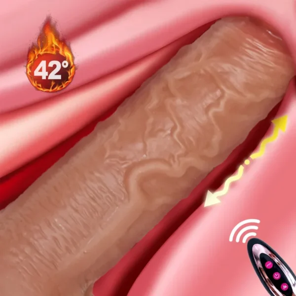 Realistic Dildo Telescopic Vibrator Penis Vaginal Masturbation Female Male Anal Plug Sexy Adult Rotating Heating Dildos Sex Toys - Image 2