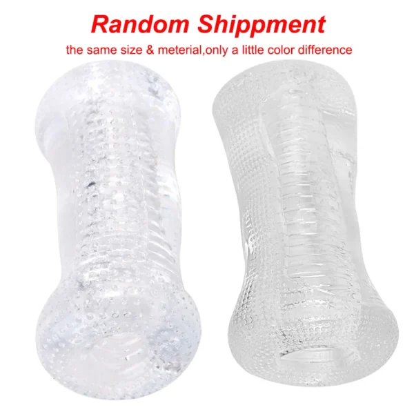 13cm Transparent Vaginal Sex Toy for Men 18 Plus Male Masturbator Realistic Vagina Real Pussy Penis Enlargement Exerciser Erotic - Image 5