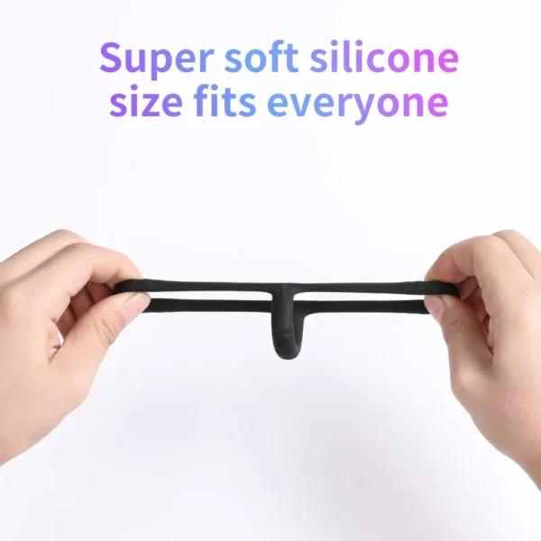 Penis Ring Reusable Silicone Semen Cock Ring Penis Enlargement Delayed Ejaculation Sex Toys For Men - Image 3
