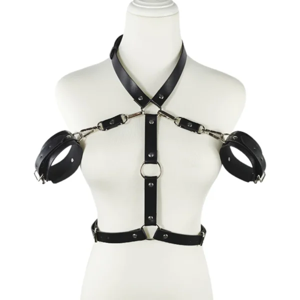 Sexy Lingerie Fetish Rave Bdsm Bondage Garter Belt Sex Clothes Hot Erotic Babydoll Porno Underwear Women PU Leather Body Harness - Image 5