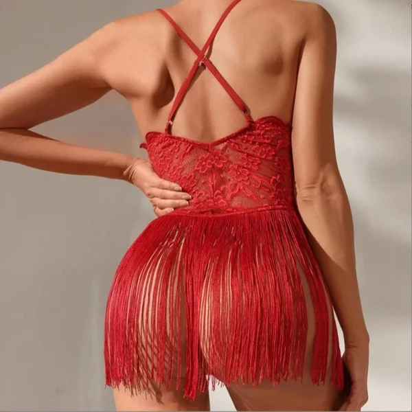 Sexy Erotic Lingerie Kit Women Temptation Lace Tassel Sensual Porn Underwear for Sex Hot Bodydolls Exotic Apparel Sex Sleepwear - Image 4