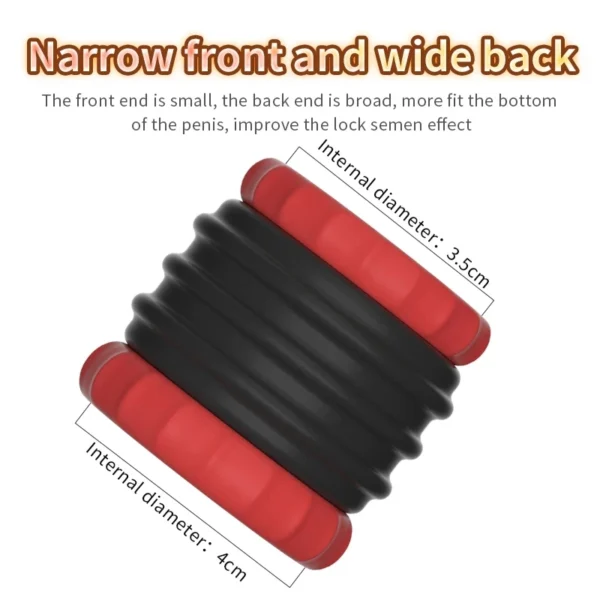 Scrotal testis Penis Ring Silicone Cock Ring Bdsm Sex Toys for Adult Male Gay Chastity Belt Lasting Sex Shop Delay Ejaculation - Image 4