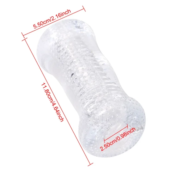 13cm Transparent Vaginal Sex Toy for Men 18 Plus Male Masturbator Realistic Vagina Real Pussy Penis Enlargement Exerciser Erotic - Image 6