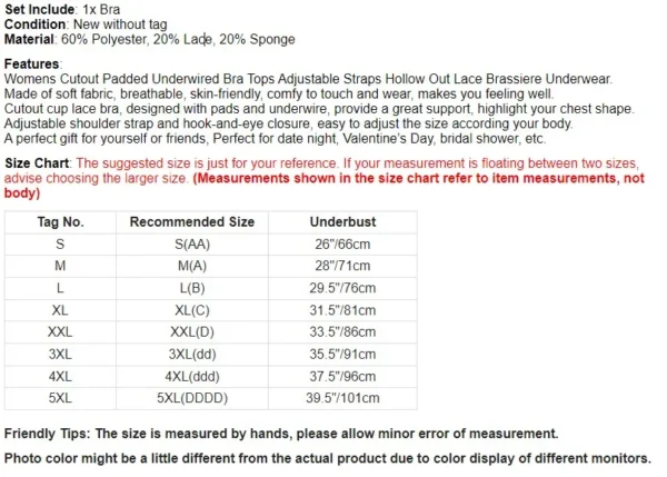 Womens Cutout Padded Underwired Porno Open Breast Brassiere Lingerie Hollowed Out Unlined Bra with Exposed Navel Top Underwear - Image 6