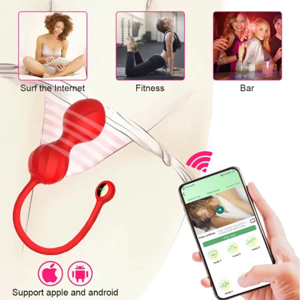 Wireless App Vagina Balls Vibrator for Women Tighten Vagina Muscle Trainer Kegel Ball Egg Intimate Sex Toys for Adults 18 Couple - Image 3