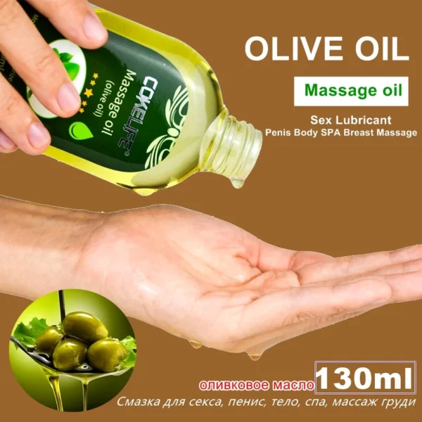 Sex Olive Oil For Massage Gel Women Men Vagina Anal Breast Skin Body Shop Adults Intimate Lubricant Erotic Sexs Products 130Ml - Image 3