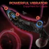 HESEKS Vibrator Ring Clear Cock Ring Extender Reusable Penis Sleeve Ultra-Soft Enlarger for Couples Vibrating Dildo Sex Toys Men - Image 3