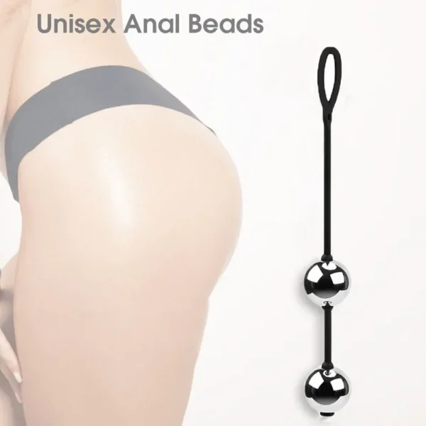 3 Size Metal Anal Beads Butt Plug Silicone Rope Geisha Balls Weighted Vaginal Kegel Exerciser Erotic Sex Toys for Woman - Image 3