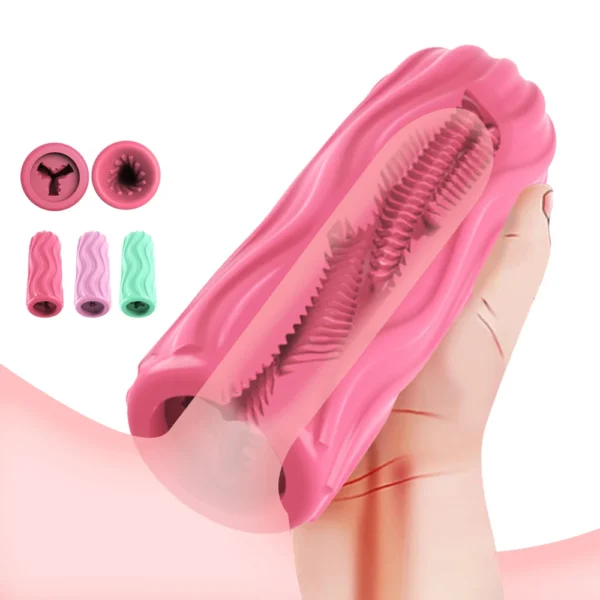 Male Masturbator Cup Realistic Vagina Anal Soft Tight Pussy Erotic Adult Sex Toys For Men Portable Pocket Glans Masturbation Egg