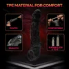 HESEKS Vibrator Ring Clear Cock Ring Extender Reusable Penis Sleeve Ultra-Soft Enlarger for Couples Vibrating Dildo Sex Toys Men - Image 4