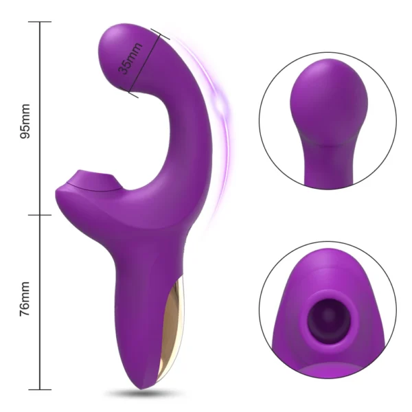 20 Speeds Powerful Dildo Vibrator for Women Clit Sucker Vacuum Clitoris Stimulator Adults Goods Finger Wiggling Adults Sex Toy - Image 6