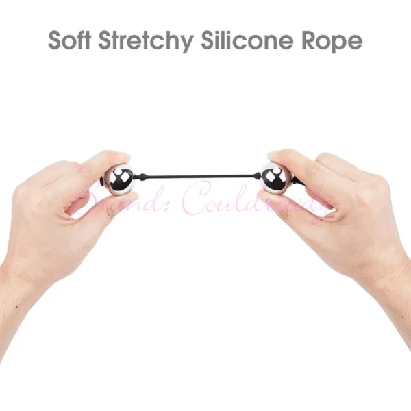 3 Size Metal Anal Beads Butt Plug Silicone Rope Ben Wa Geisha Balls Weighted Vaginal Kegel Exerciser Erotic Sex Toys for Woman - Image 3