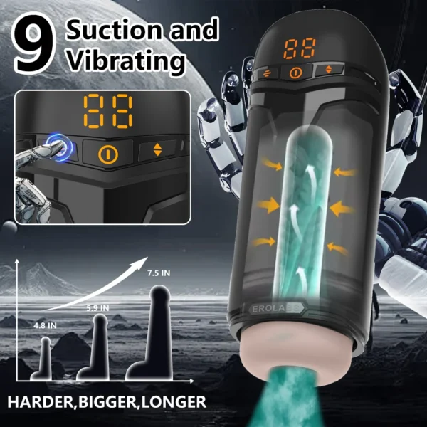 5 in 1 Male Masturbation Cup App Control Telescopic Real Oral Vagina Suction Vibrator Sucking Blowjob Machine Sex Toys For Men - Image 6