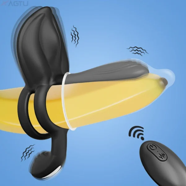 Cock Ring Vibrating for Men Ejaculation Delay Male Erectile Penis Ring G-Spot Clitoris Anal Stimulator Adult Sex Toy for Couples - Image 6