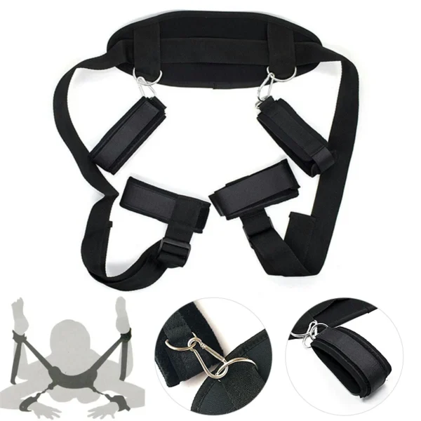BDSM Restraints Harness Open Legs Spreader Sexy Toys For Couples No Vibrators Sex Flirting Tied Legs Adult Accessories 18+ - Image 6