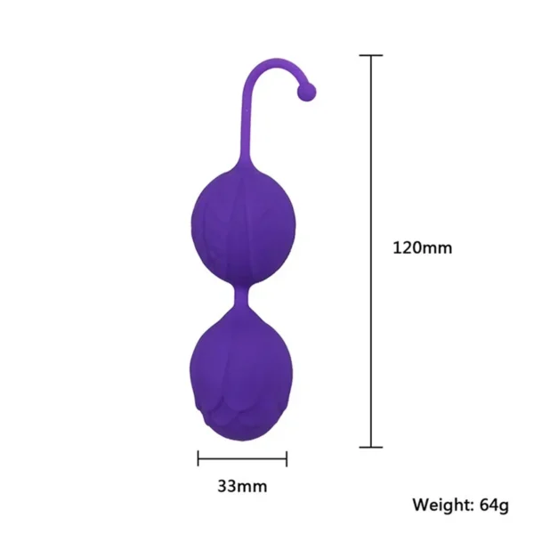 Silicone kegel Balls Hardening Vagina Balls Pelvic Sports Floor Ben Wa Geisha Muscle Contraction Adult Toys For Women rose sex - Image 6