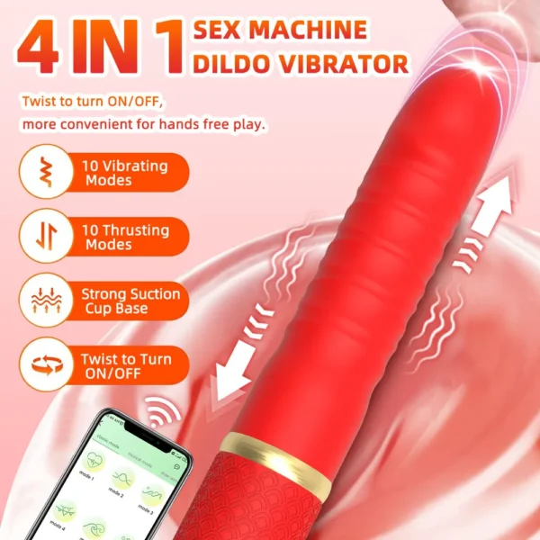 Sex Machine Thrusting Dildo Vibrator Adult Sex Toys for Women Men G Spot Clitoral Anal Play Big Suction Cup Anal Toys for Couple - Image 2