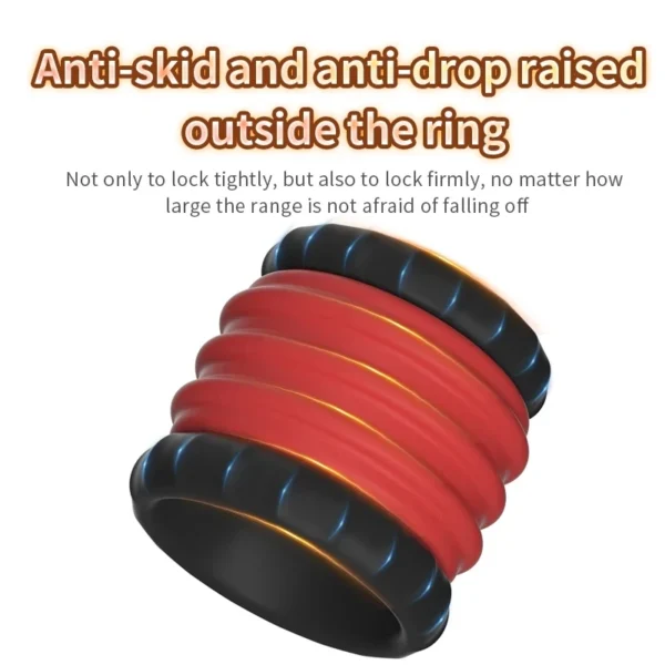 Scrotal testis Penis Ring Silicone Cock Ring Bdsm Sex Toys for Adult Male Gay Chastity Belt Lasting Sex Shop Delay Ejaculation - Image 5