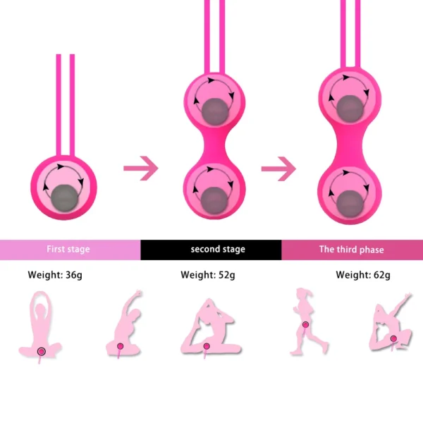 Kegel Vagina Balls Tighten Vagina Muscle Balls Kegel Trainer for Women Pelvic Floor Muscles Strengthen Adult Silicone Sex Toys - Image 3
