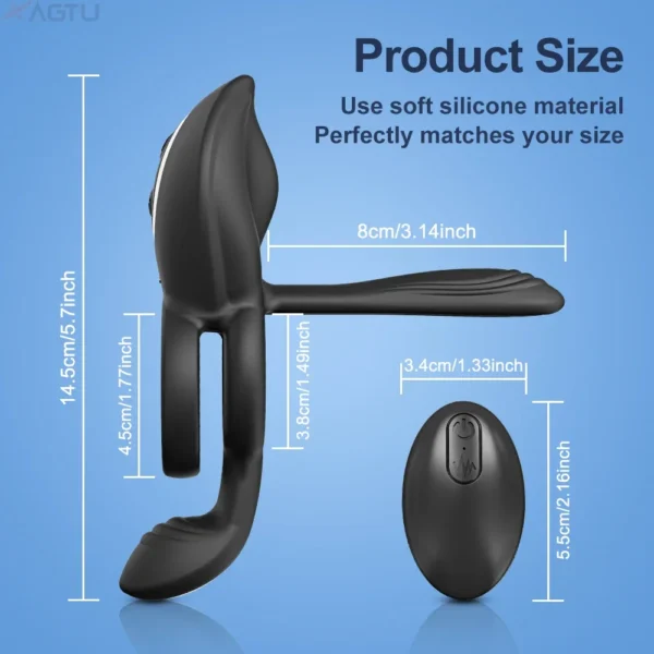 Cock Ring Vibrating for Men Ejaculation Delay Male Erectile Penis Ring G-Spot Clitoris Anal Stimulator Adult Sex Toy for Couples - Image 5